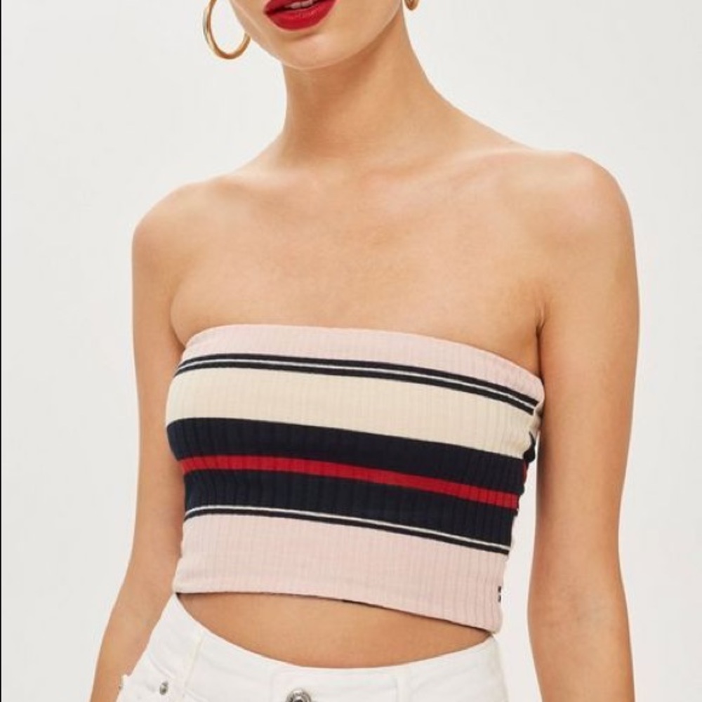 Top shop multi colored crop top